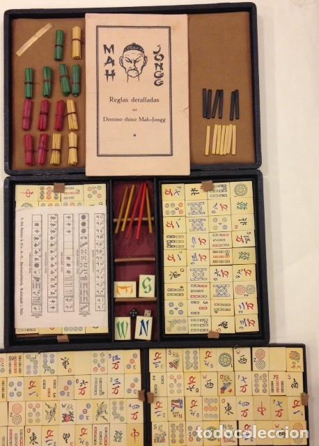 pobre cristal lote antiguo juego de domino chino mah-jong mahjong - Buy Antique board games on  todocoleccion