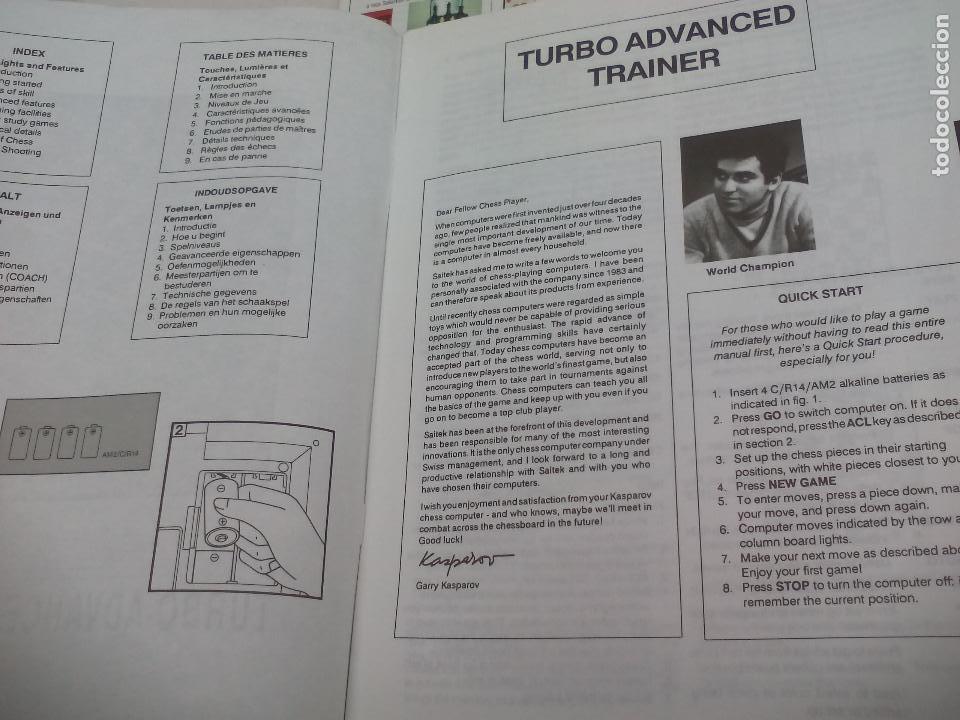 Juegos de mesa: KASPAROV TURBO AVANCED TRAINER RISC STYLE processor AJEDREZ ELECTR&Oacute;NICO  ELECTRONIC COMPUTERS CHESS - Foto 15