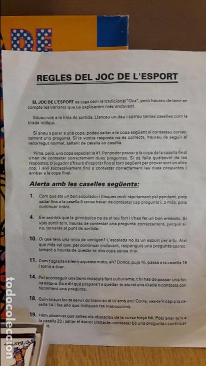 Juegos de mesa: EL JOC DE LESPORT / NORMALITZACI&Oacute; LING&Uuml;ISTICA DE TERRASSA / COMPLETO / LEER. - Foto 8