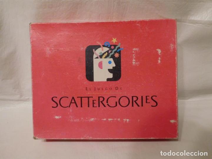 Juego Scattergories de MB 1989. El primero que se editó en España.