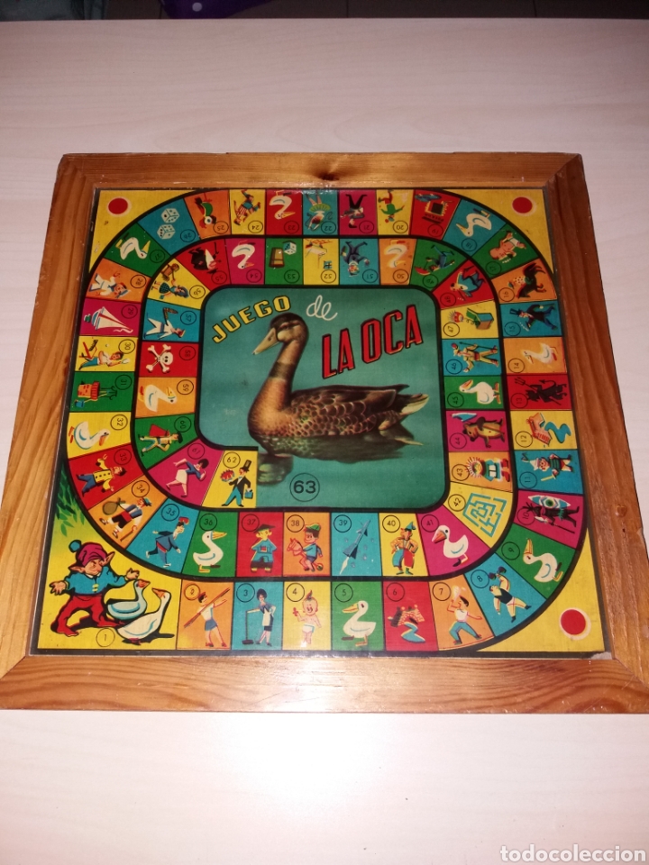 antiguo juego de la oca - parchis con marco y c - Compra venta en  todocoleccion