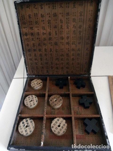 juego de tres en raya chino en madera lacada - Comprar Juegos de mesa antiguos en todocoleccion ...