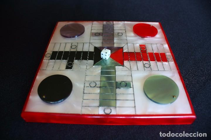 Juegos de mesa: BONITO Y CURIOSO PARCHIS SIMIL NACAR - Foto 1