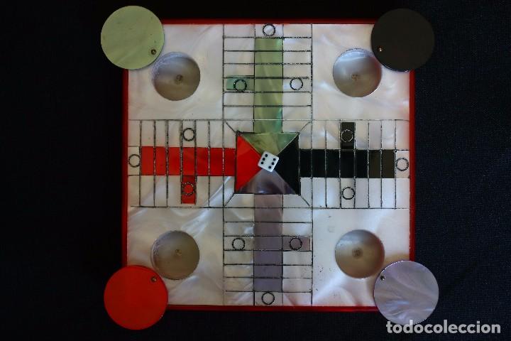 Juegos de mesa: BONITO Y CURIOSO PARCHIS SIMIL NACAR - Foto 2