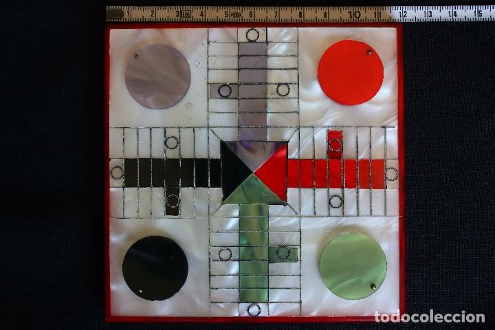 Juegos de mesa: BONITO Y CURIOSO PARCHIS SIMIL NACAR - Foto 6