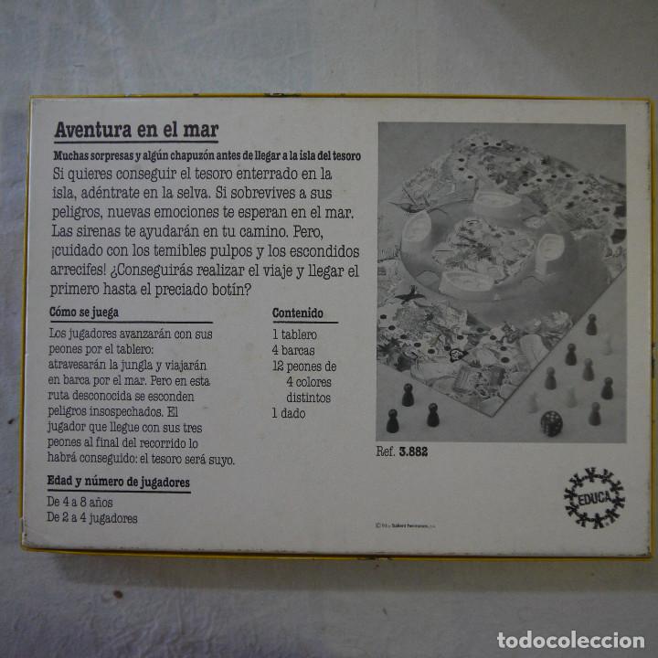 Juegos de mesa: AVENTURA EN EL MAR - EDUCA - 1990 - Foto 2