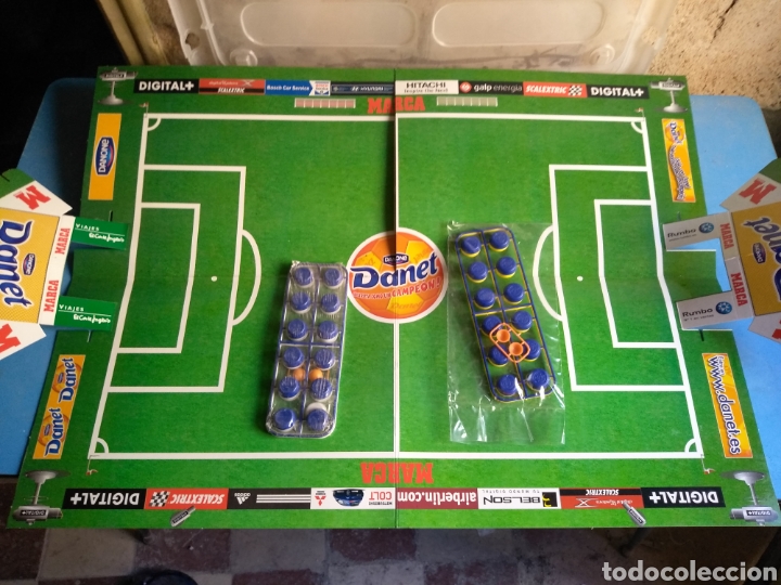 Juegos de mesa: Juego completo de futbol chapas Danet( Ronaldinho) Danone - Foto 1 - 133802815