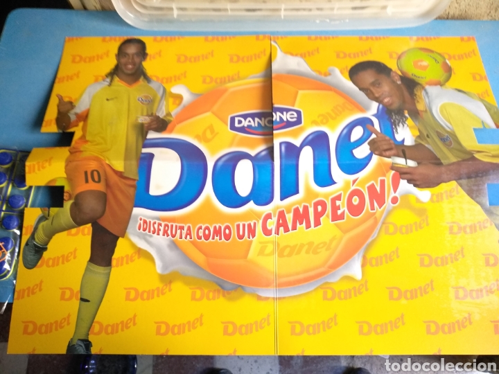 Juegos de mesa: Juego completo de futbol chapas Danet( Ronaldinho) Danone - Foto 4 - 133802815