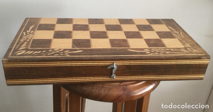 Juegos de mesa: PRECIOSA CAJA DE AJEDREZ, DAMAS Y Backgammon DENTRO DE MADERA - Foto 1
