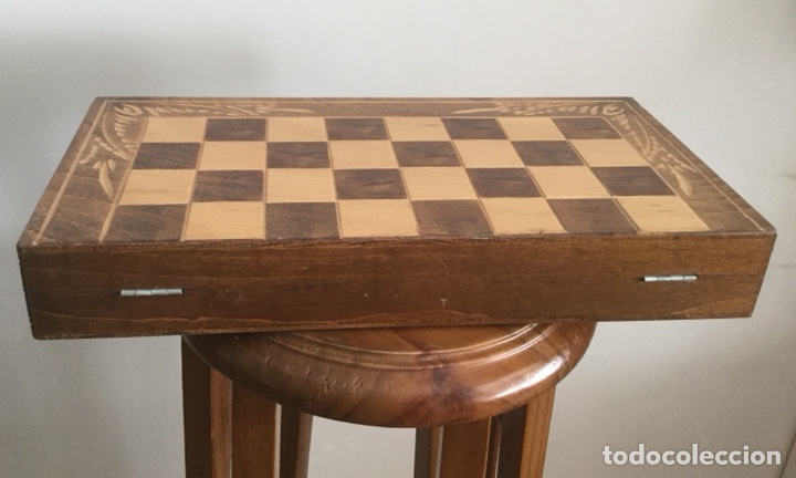 Juegos de mesa: PRECIOSA CAJA DE AJEDREZ, DAMAS Y Backgammon DENTRO DE MADERA - Foto 2