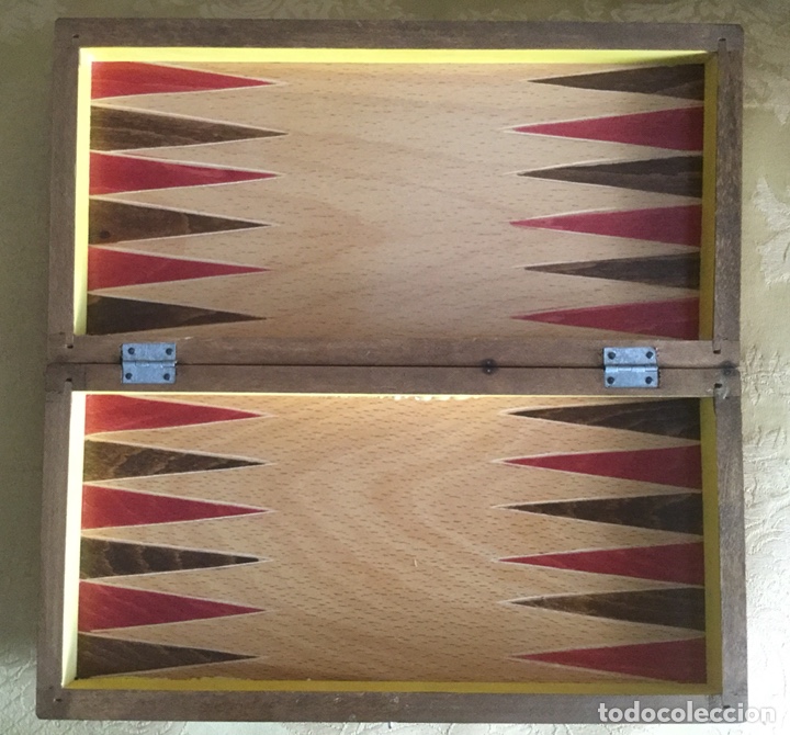 Juegos de mesa: PRECIOSA CAJA DE AJEDREZ, DAMAS Y Backgammon DENTRO DE MADERA - Foto 8