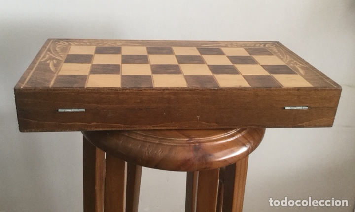 Juegos de mesa: PRECIOSA CAJA DE AJEDREZ, DAMAS Y Backgammon DENTRO DE MADERA - Foto 9
