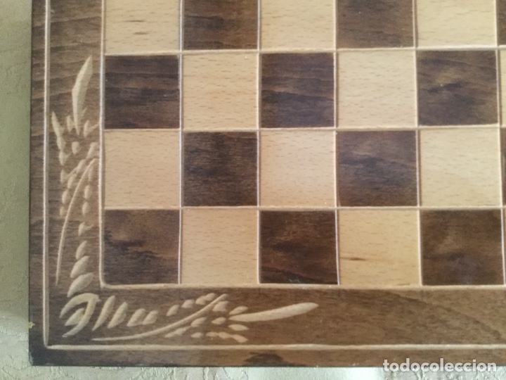 Juegos de mesa: PRECIOSA CAJA DE AJEDREZ, DAMAS Y Backgammon DENTRO DE MADERA - Foto 10