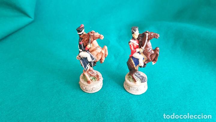 Juegos de mesa: AJEDREZ TEMATICO FIGURAS DE RESINA BATALLA DE WATERLOO - Foto 14