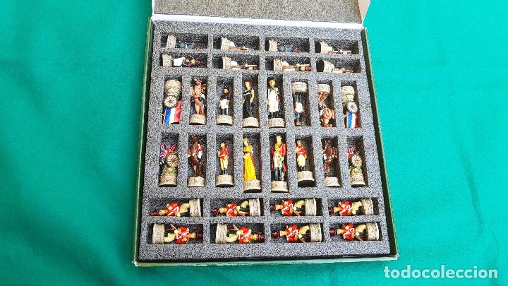 Juegos de mesa: AJEDREZ TEMATICO FIGURAS DE RESINA BATALLA DE WATERLOO - Foto 23