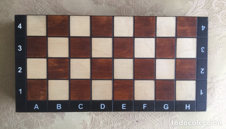 Juegos de mesa: CAJA DE MARQUETERIA PARA DAMAS Y AJEDREZ - Foto 1
