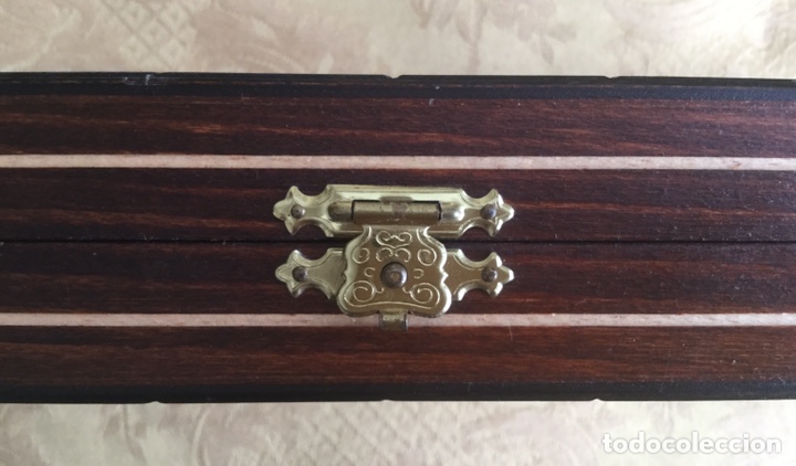 Juegos de mesa: CAJA DE MARQUETERIA PARA DAMAS Y AJEDREZ - Foto 3