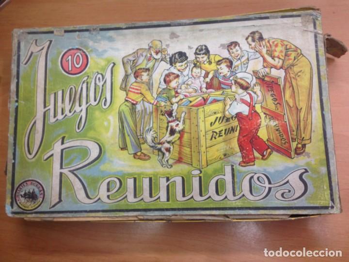 Juguetes de cartón y madera. Caja de los Juegos Reunidos, fabricado por  Juguetes Borrás, de Mataró. Año 1918. - Album alb5295599