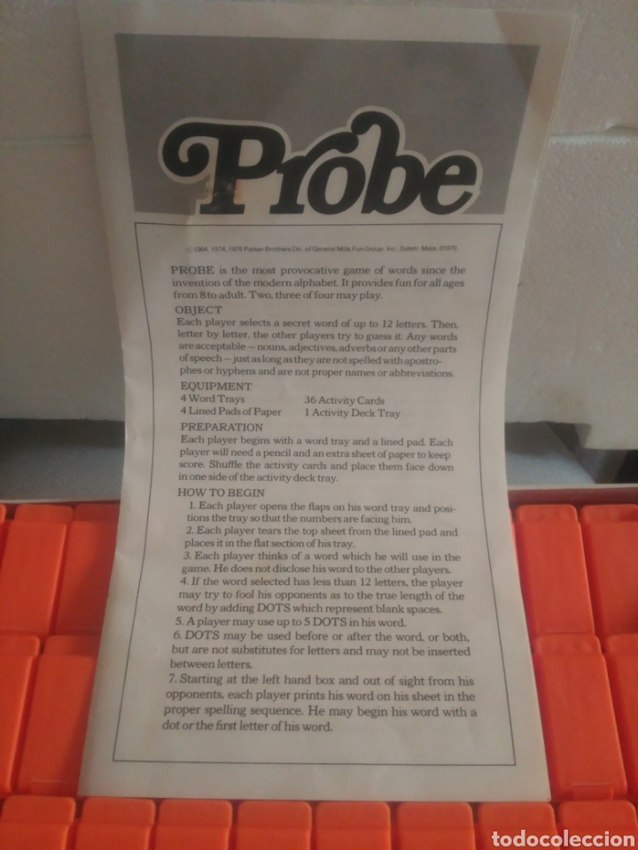 Juegos de mesa: Probe. Palitoy parker - Foto 4