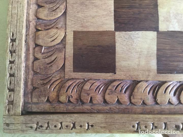 Juegos de mesa: PRECIOSA CAJA DE MARQUETERIA DE BACKGAMMON Y AJEDREZ - Foto 4