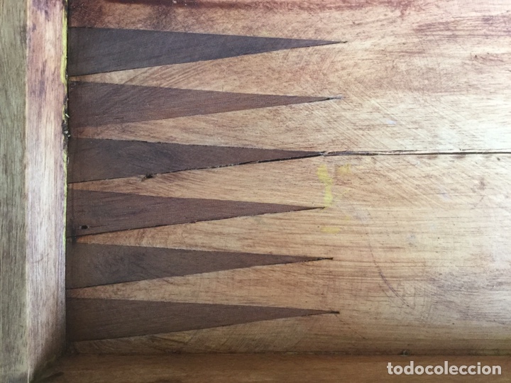 Juegos de mesa: PRECIOSA CAJA DE MARQUETERIA DE BACKGAMMON Y AJEDREZ - Foto 9