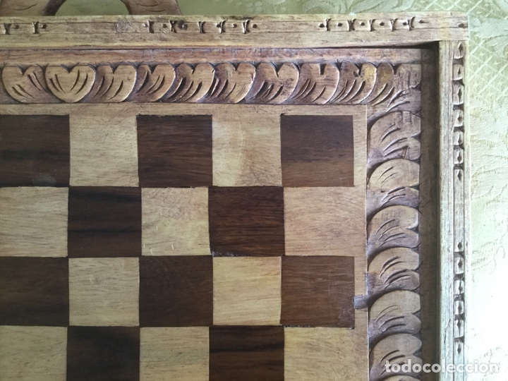 Juegos de mesa: PRECIOSA CAJA DE MARQUETERIA DE BACKGAMMON Y AJEDREZ - Foto 11