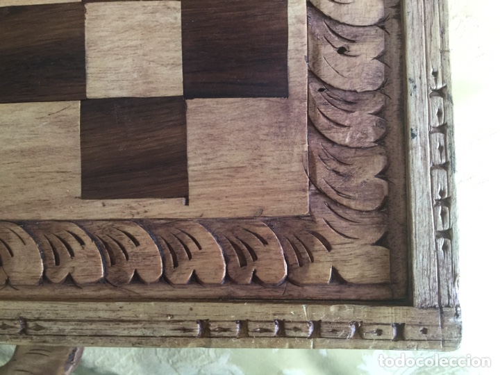Juegos de mesa: PRECIOSA CAJA DE MARQUETERIA DE BACKGAMMON Y AJEDREZ - Foto 17