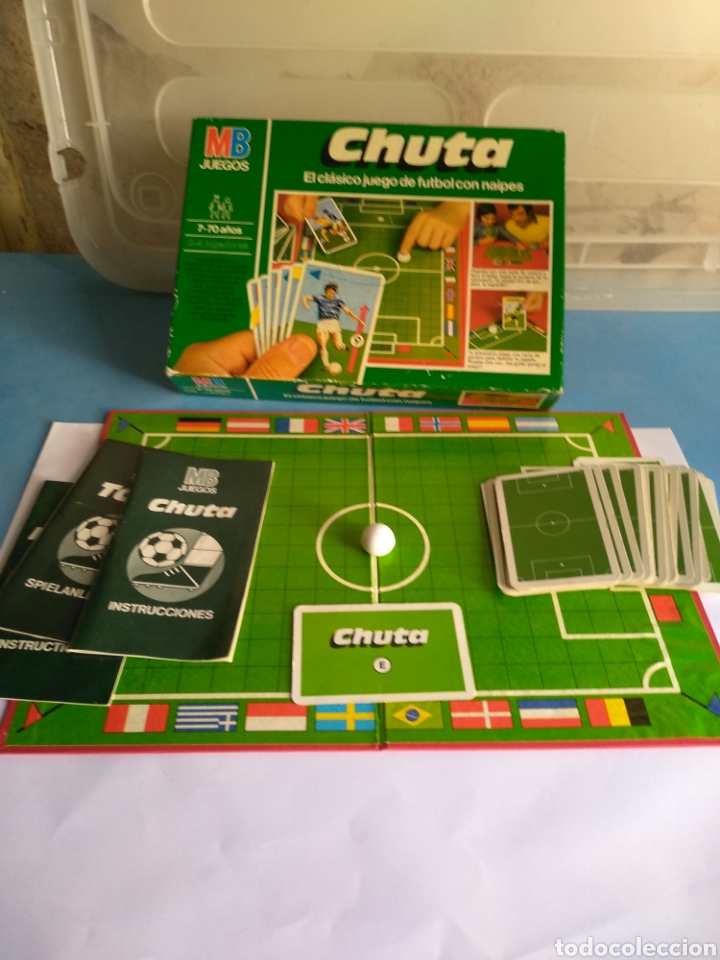 Juegos de mesa: Juego de mesa CHUTA ,el clásico juego de fútbol con naipes MB año 1982 - Foto 4 - 175677419
