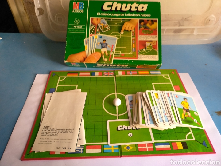 Juegos de mesa: Juego de mesa CHUTA ,el clásico juego de fútbol con naipes MB año 1982 - Foto 5 - 175677419