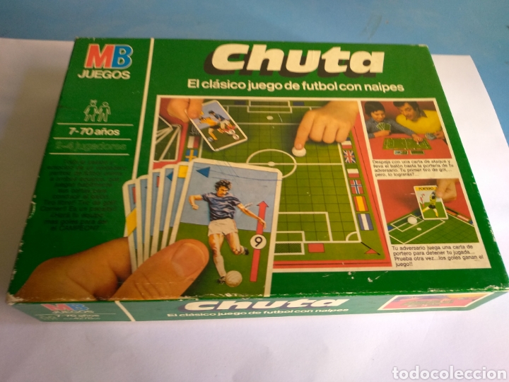 Juegos de mesa: Juego de mesa CHUTA ,el clásico juego de fútbol con naipes MB año 1982 - Foto 8 - 175677419