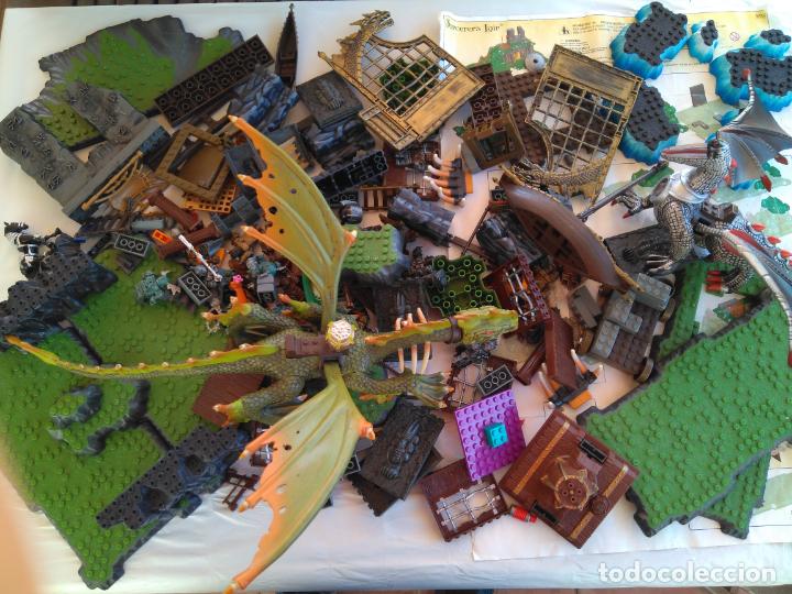 Juegos de mesa: MEGABLOCKS, Lote piezas y dos dragones - Foto 1