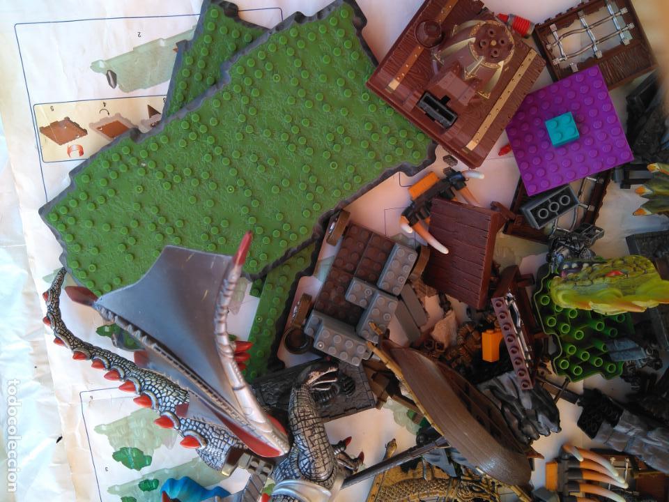 Juegos de mesa: MEGABLOCKS, Lote piezas y dos dragones - Foto 5
