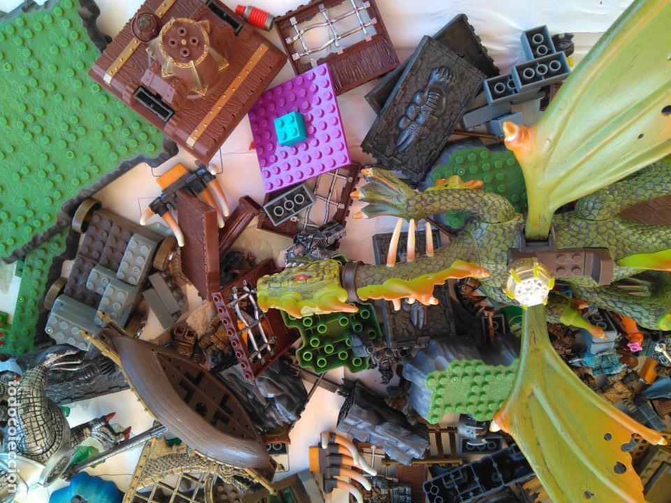 Juegos de mesa: MEGABLOCKS, Lote piezas y dos dragones - Foto 6