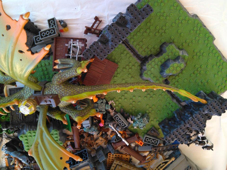 Juegos de mesa: MEGABLOCKS, Lote piezas y dos dragones - Foto 8