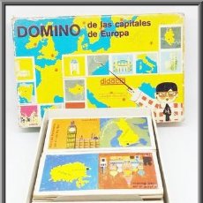 Juegos de mesa: JUEGO DOMINO DE LAS CAPITALES DE EUROPA COMPLETO MARCA DIDACTA. Lote 337250738