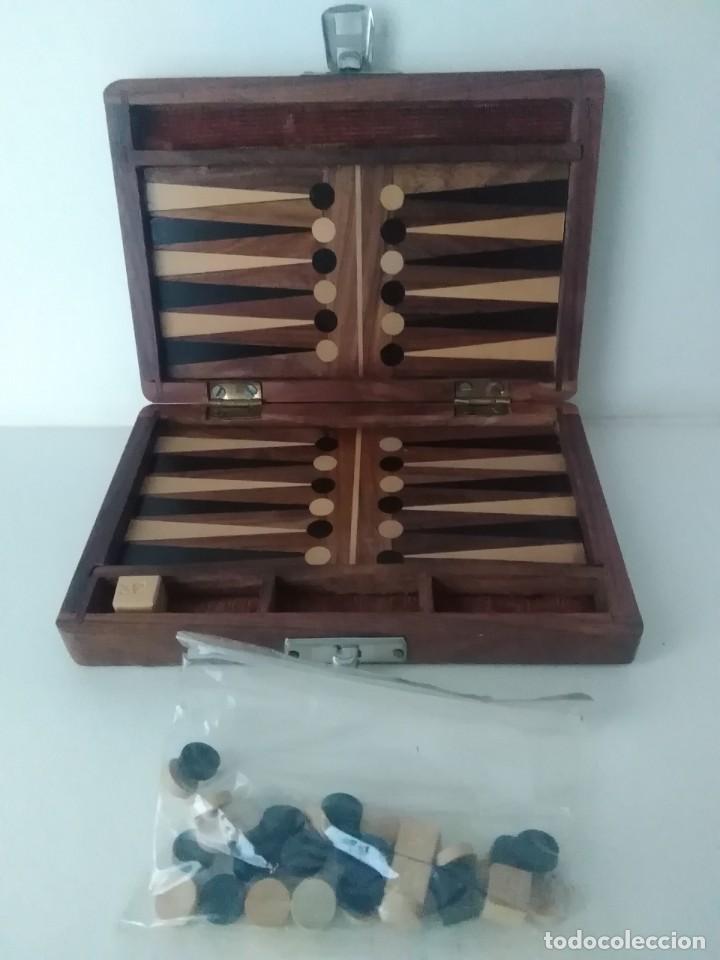 Juegos de mesa: Juego backgammon de viaje 17x10x3 ctms - Foto 1