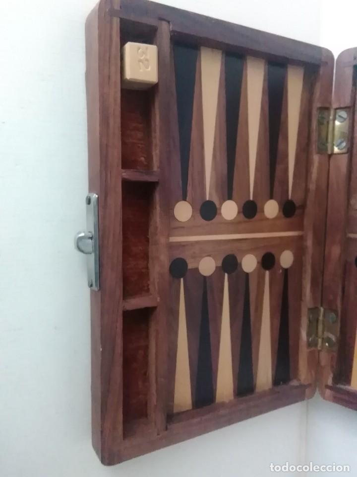Juegos de mesa: Juego backgammon de viaje 17x10x3 ctms - Foto 3
