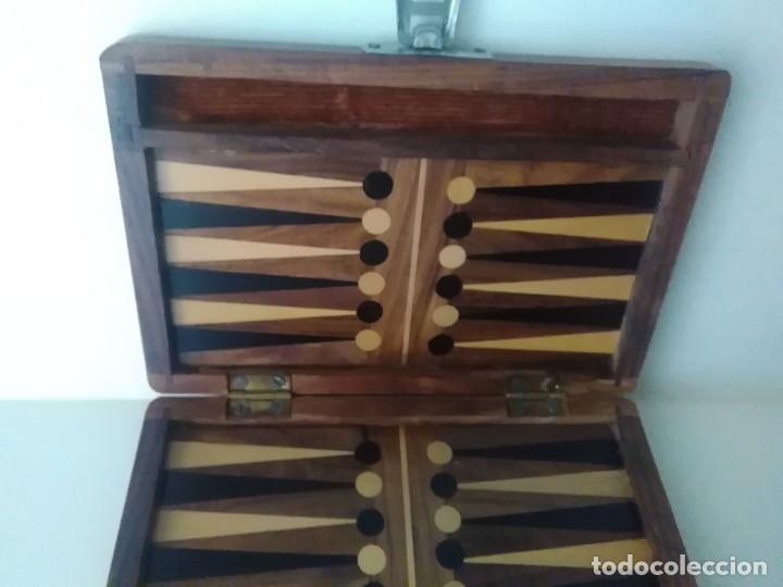 Juegos de mesa: Juego backgammon de viaje 17x10x3 ctms - Foto 4