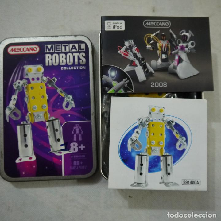 Juegos de mesa: MECCANO METAL ROBOTS COLLECTION 2 MODELOS - 2008 - Foto 9