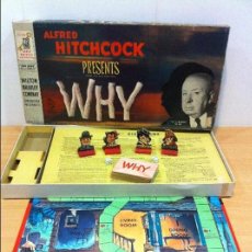 Juegos de mesa: COMPLETO JUEGO DE MESA ESTILO CLUEDO - ALFRED HITCHCOCK PRESENTS WHY (1958). MB MILTON BRADLEY