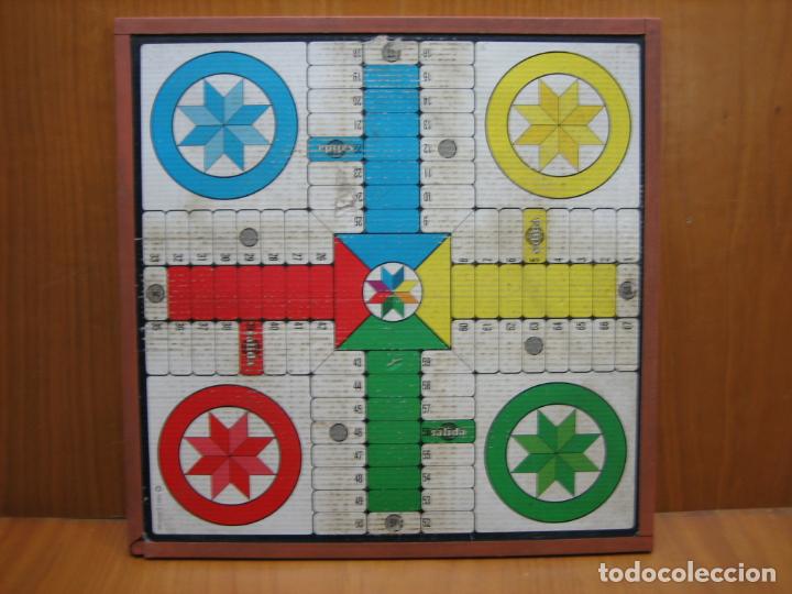 Juegos de mesa: Antiguo tablero de parchis - Foto 3