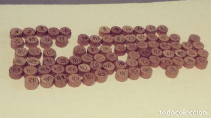 Juegos de mesa: fichas de loteria con numero de madera - Foto 1