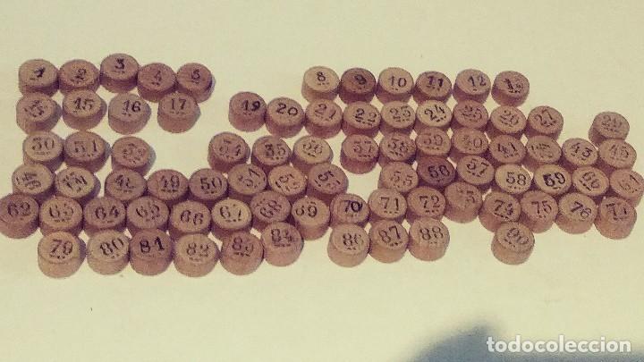 Juegos de mesa: fichas de loteria con numero de madera - Foto 3
