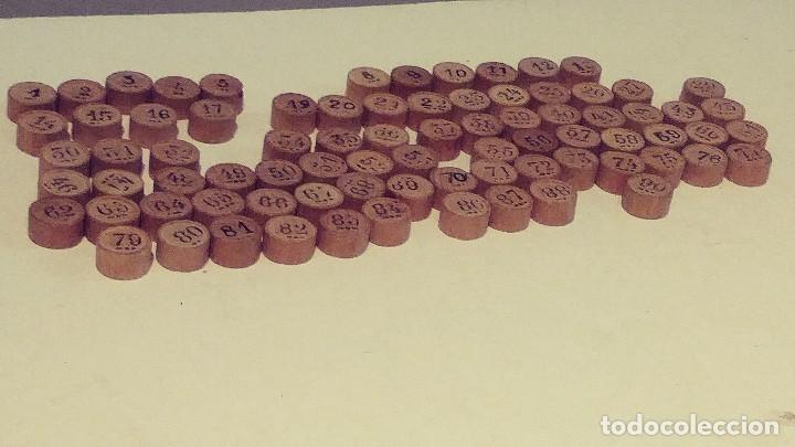 Juegos de mesa: fichas de loteria con numero de madera - Foto 4