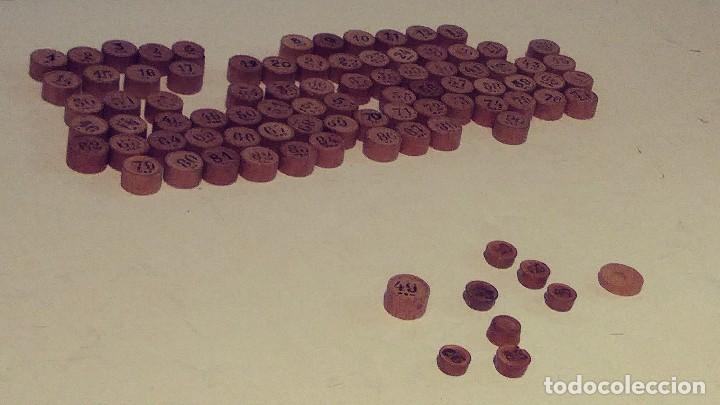 Juegos de mesa: fichas de loteria con numero de madera - Foto 5
