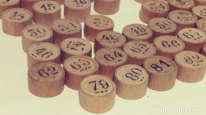 Juegos de mesa: fichas de loteria con numero de madera - Foto 6