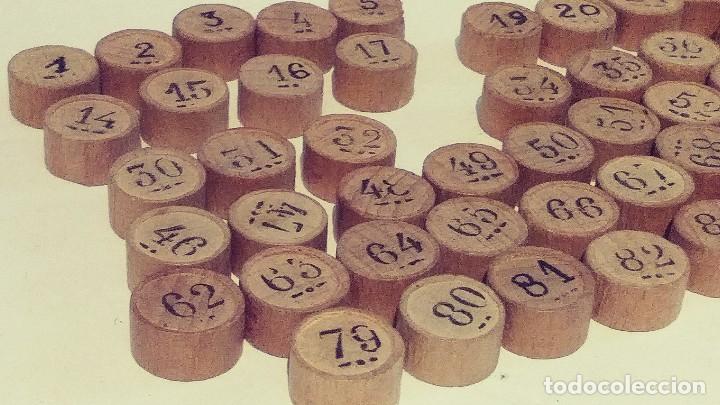 Juegos de mesa: fichas de loteria con numero de madera - Foto 7