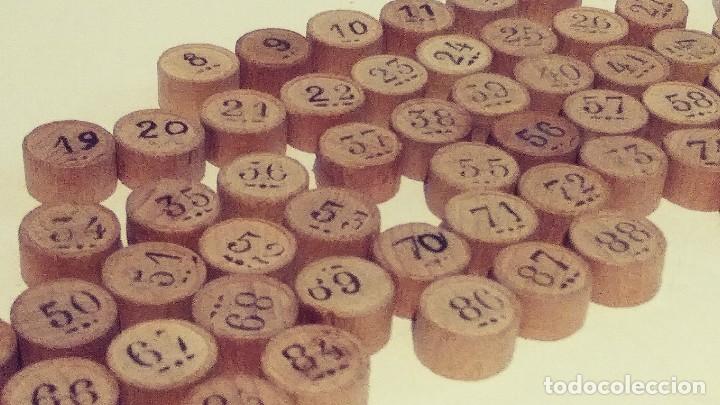 Juegos de mesa: fichas de loteria con numero de madera - Foto 9