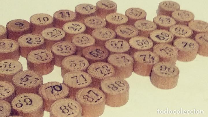 Juegos de mesa: fichas de loteria con numero de madera - Foto 10