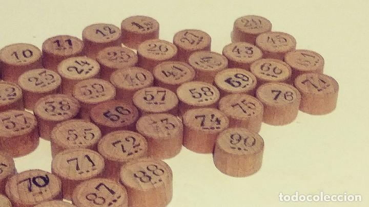 Juegos de mesa: fichas de loteria con numero de madera - Foto 11